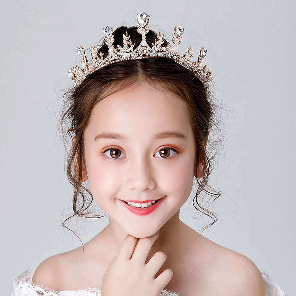 UNICO 兒童 冰雪奇緣艾莎最愛的公主水晶皇冠頭飾/髮飾