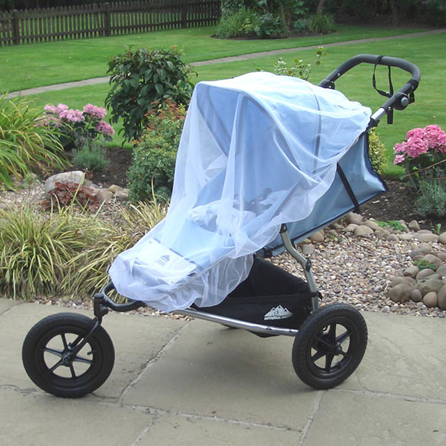 CLIPPASAFE 英國嬰幼兒推車專用防蟲罩/蚊帳-白 150x135cm