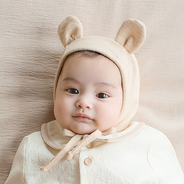 Happy Prince 韓國製 Bebe小熊天絲嬰兒童帽