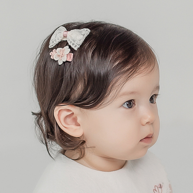 Happy Prince 韓國製 Lavender女嬰兒童髮夾2件組