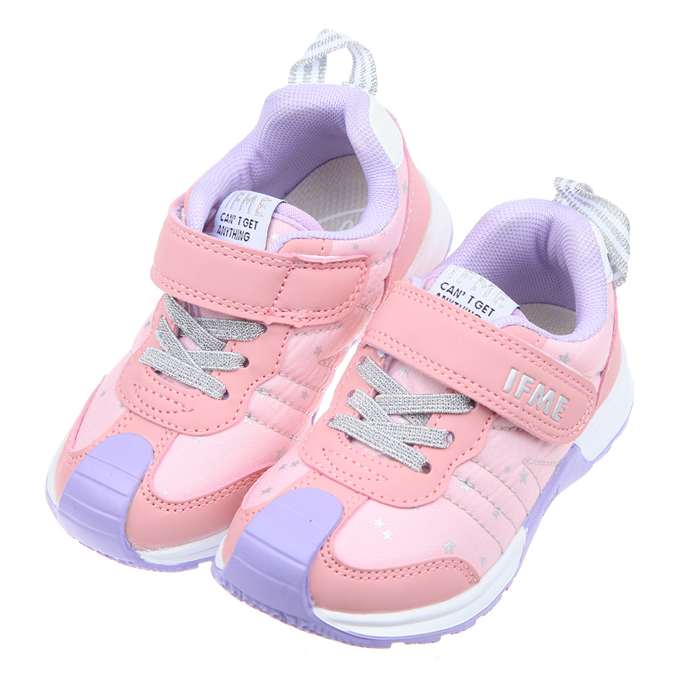《布布童鞋》日本IFME季節系列粉紫色兒童機能運動鞋(15~18公分) [ P2N101G