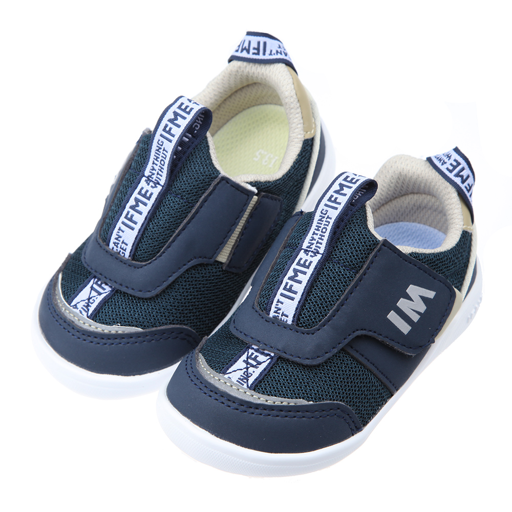《布布童鞋》日本IFME輕量系列深藍寶寶機能學步鞋(12.5~15公分) [ P2N011B