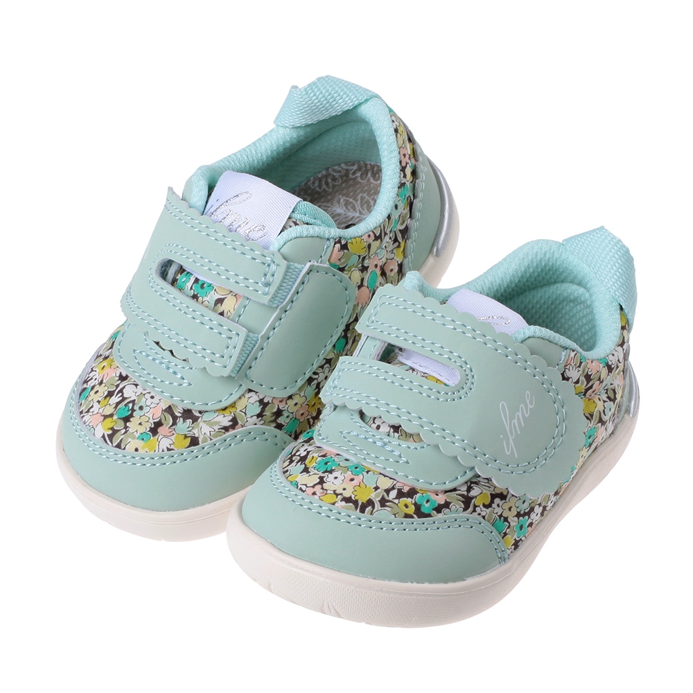 《布布童鞋》日本IFME輕量系列花花綠寶寶機能學步鞋(12~15公分) [ P3D702C