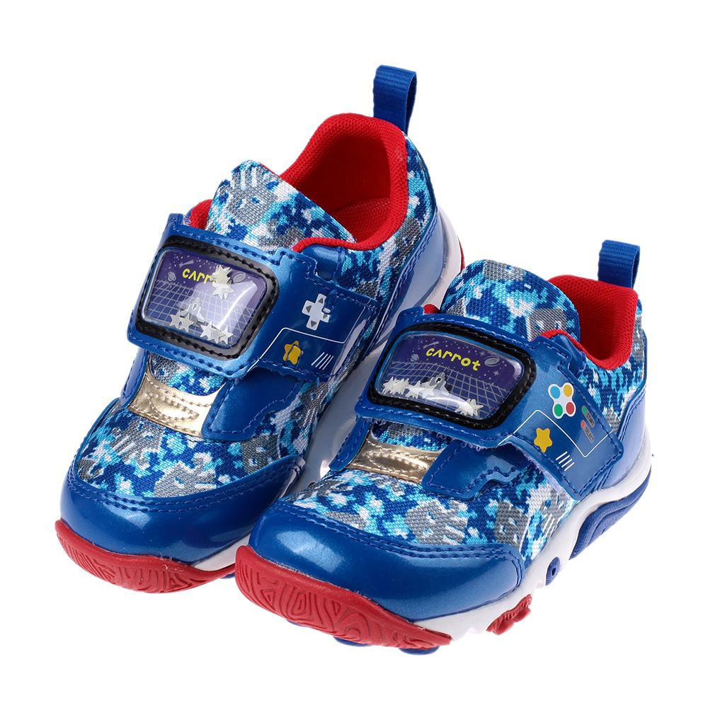 《布布童鞋》Moonstar日本玩耍速乾電玩風格兒童機能運動鞋(15~19公分) [ I3A295B