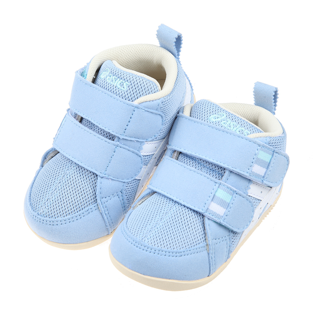 《布布童鞋》asics亞瑟士AMULEFIRST天藍色寶寶機能學步鞋(12~13.5公分) [ J2T222B