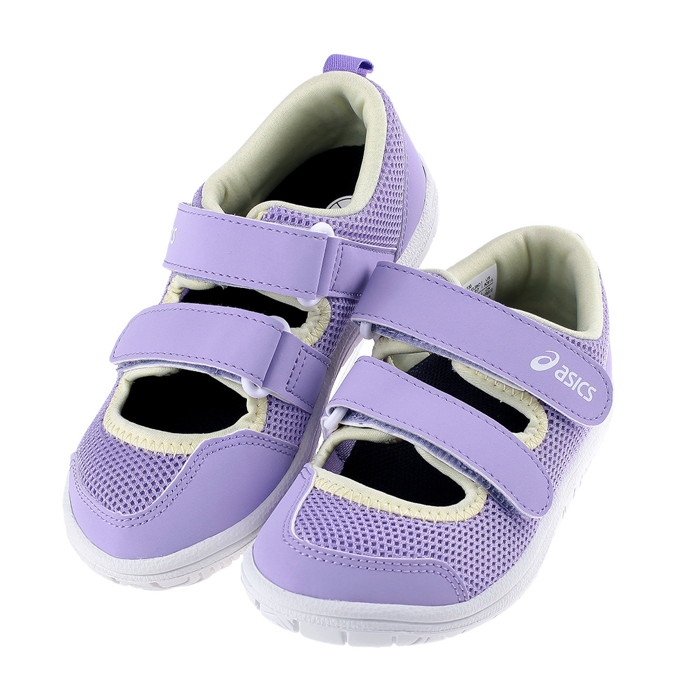 《布布童鞋》asics亞瑟士AMPHIBIAN薰衣草紫色兒童機能運動鞋(17~21公分) [ J3A230F