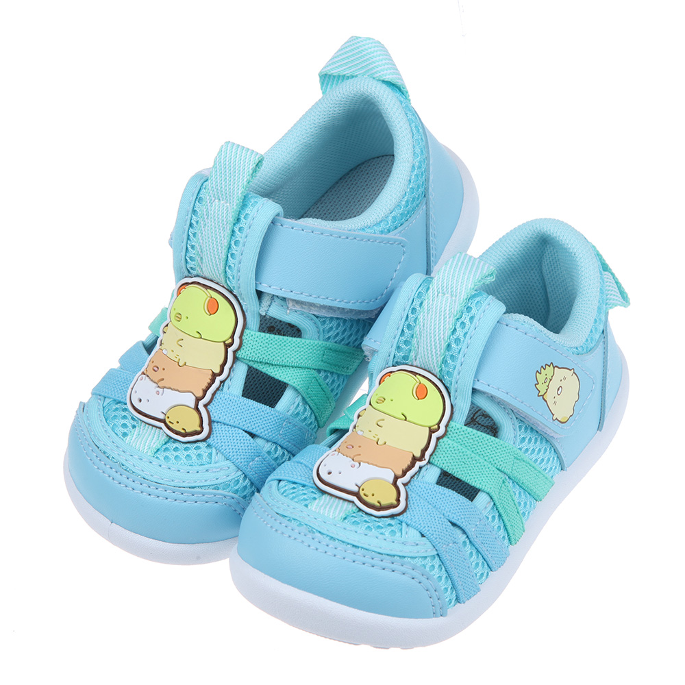 《布布童鞋》角落生物角落小夥伴水藍色兒童涼鞋(15~18公分) [ B1T086B