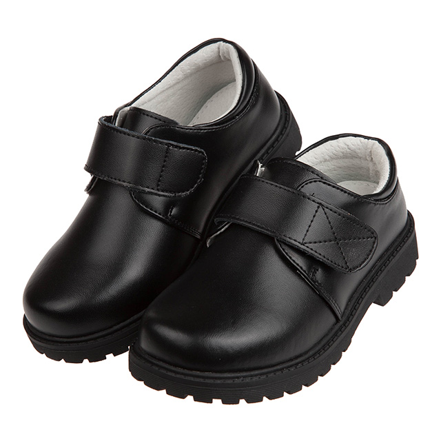 《布布童鞋》全真皮制服兒童黑色皮鞋學生鞋(18~24公分) [ E0N006D