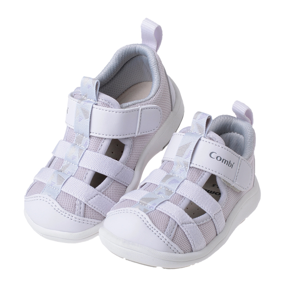 《布布童鞋》Combi灰色好涼NICEWALK成長機能學步鞋(12.5~16.5公分) [ S3C1GLJ