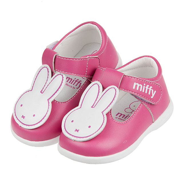 《布布童鞋》Miffy米飛兔桃色可愛公主寶寶鞋(13~15.5公分) [ L0Q112H