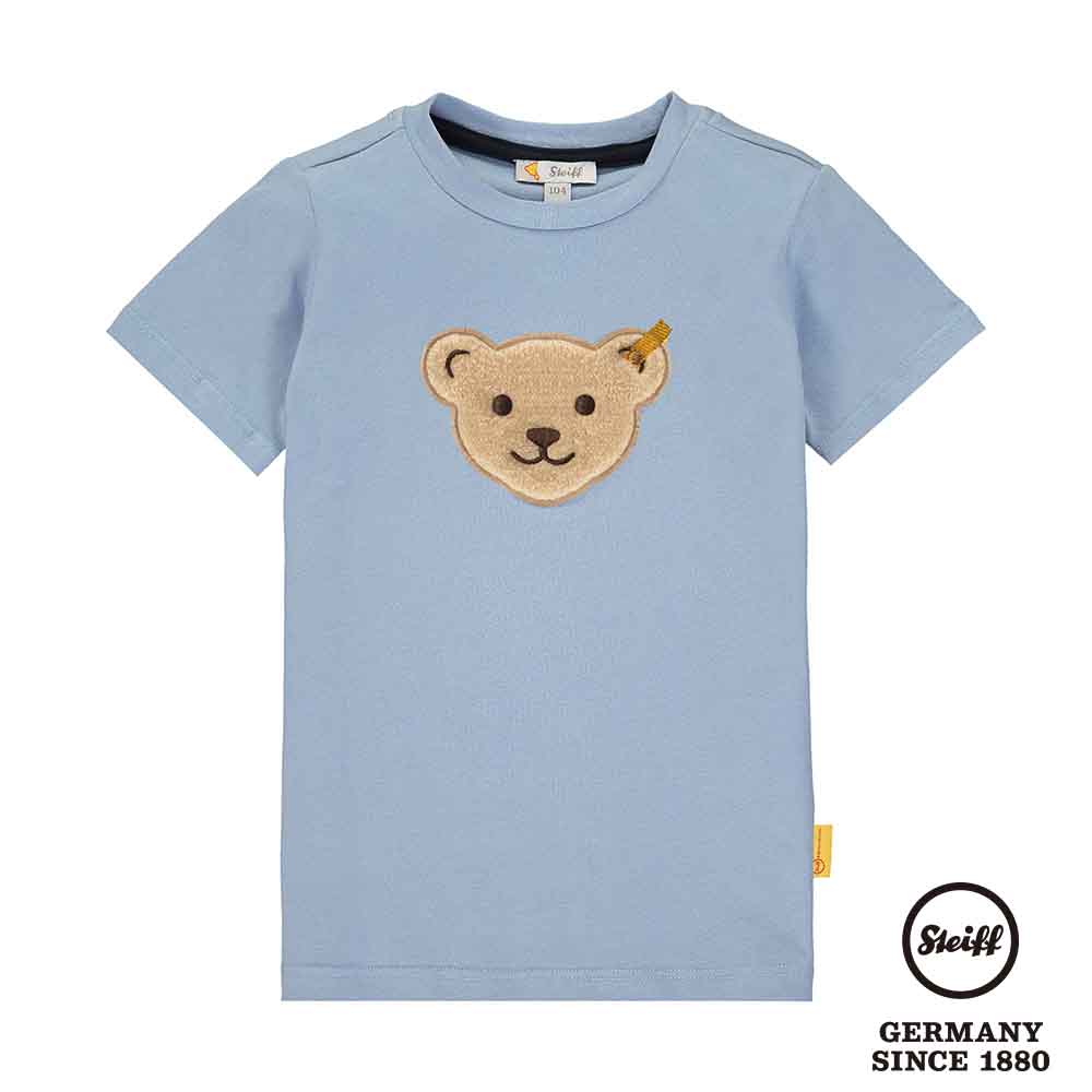 STEIFF德國精品童裝 - 熊頭童裝 藍色T恤 (短袖上衣)