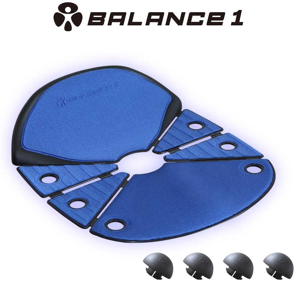 BALANCE 1 人體工學摺疊式按摩坐墊 藍色