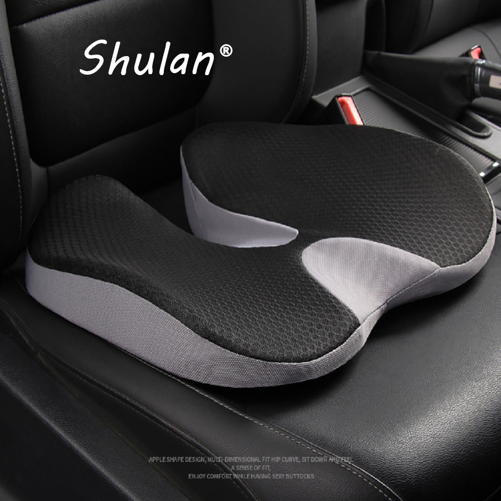 Shulan 新款5D全貼合式美臀記憶紓壓坐墊(板岩灰)
