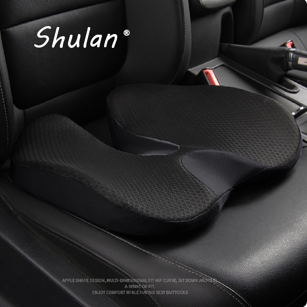 Shulan 新款5D全貼合式美臀記憶紓壓坐墊(板岩黑)
