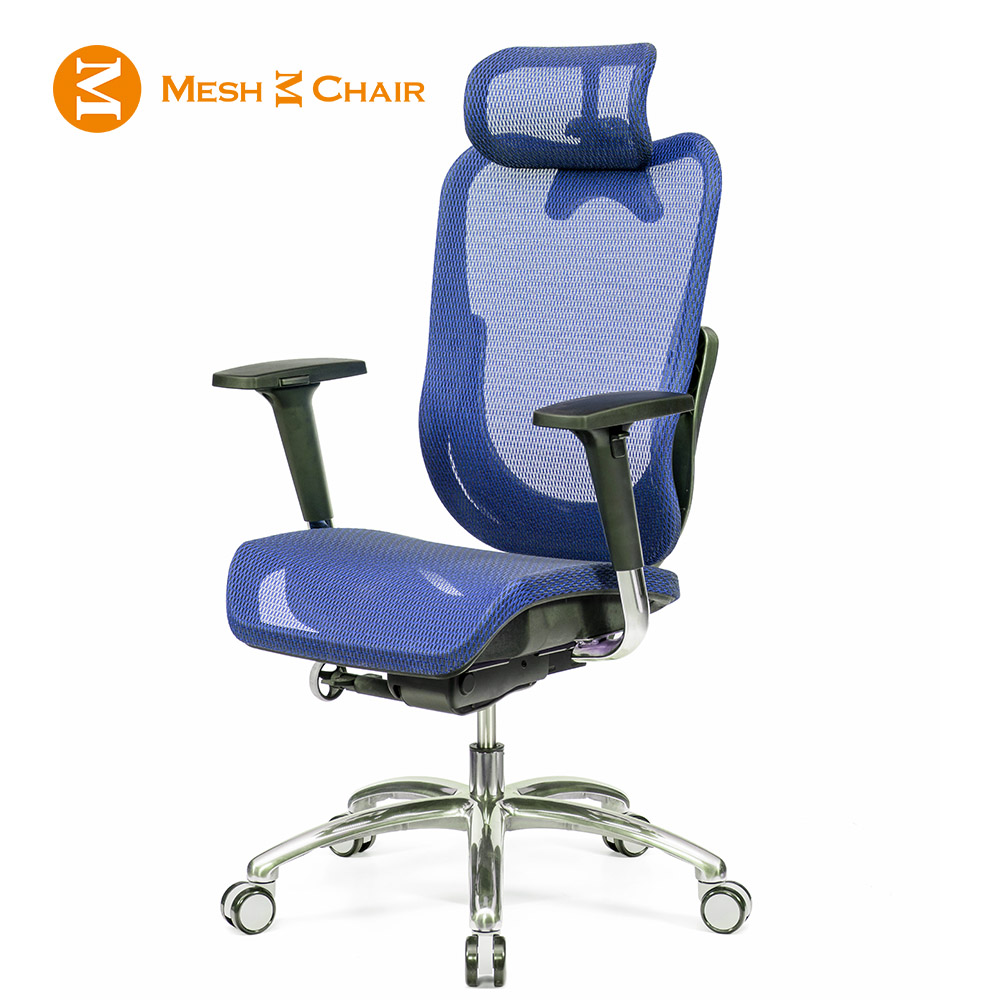 【Mesh 3 Chair】華爾滋人體工學網椅-尊爵版(藍色)