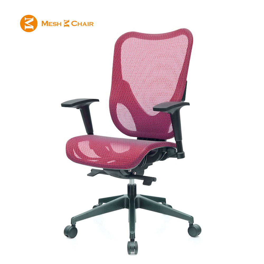 【Mesh 3 Chair】華爾滋人體工學網椅-無頭枕(紅色)
