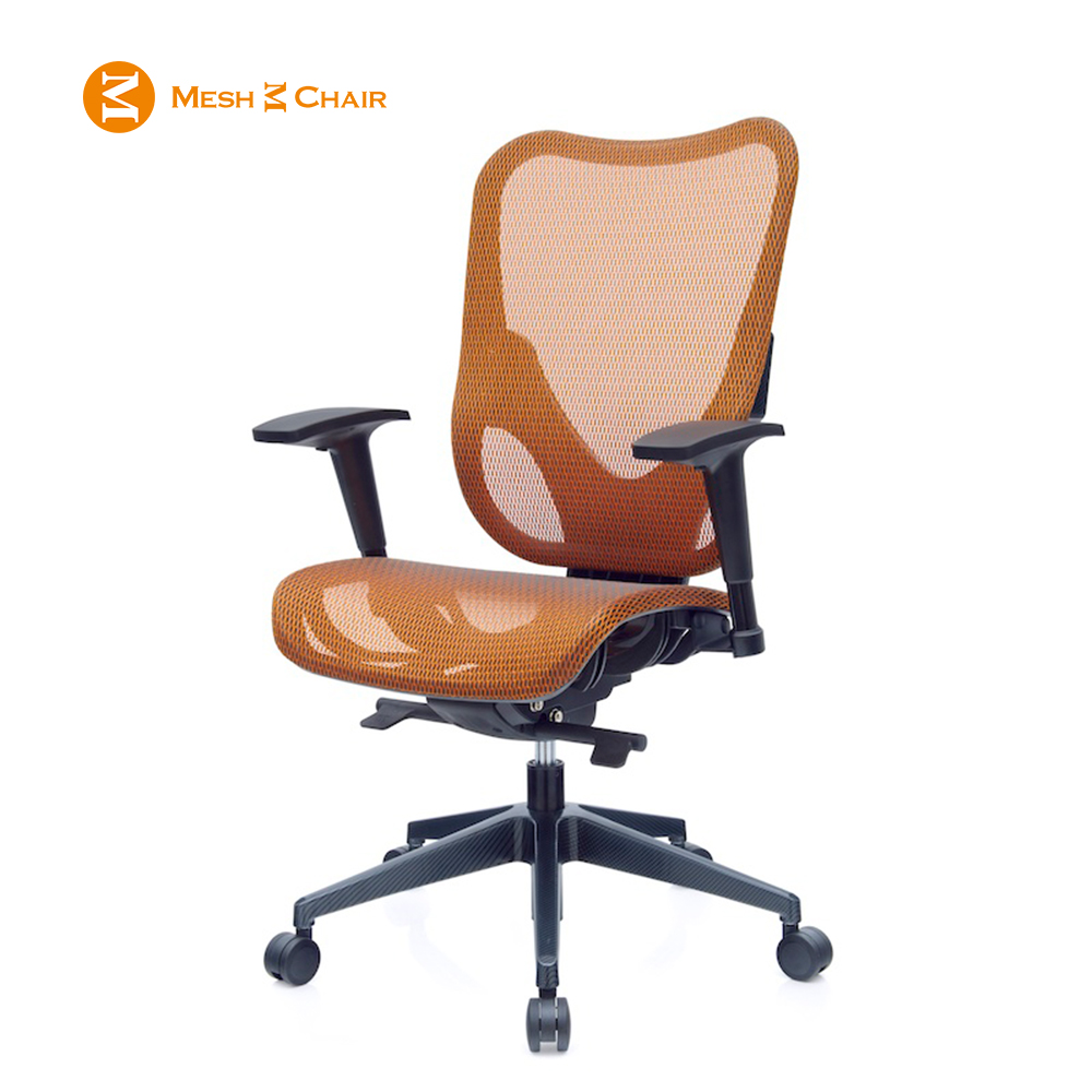 【Mesh 3 Chair】華爾滋人體工學網椅-無頭枕(橘色)