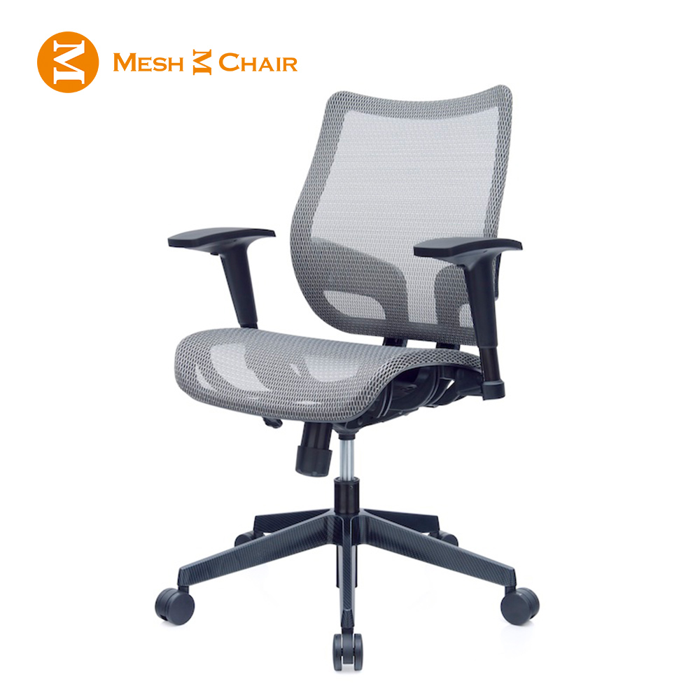 【Mesh 3 Chair】恰恰人體工學網椅-無頭枕SH01(銀灰)