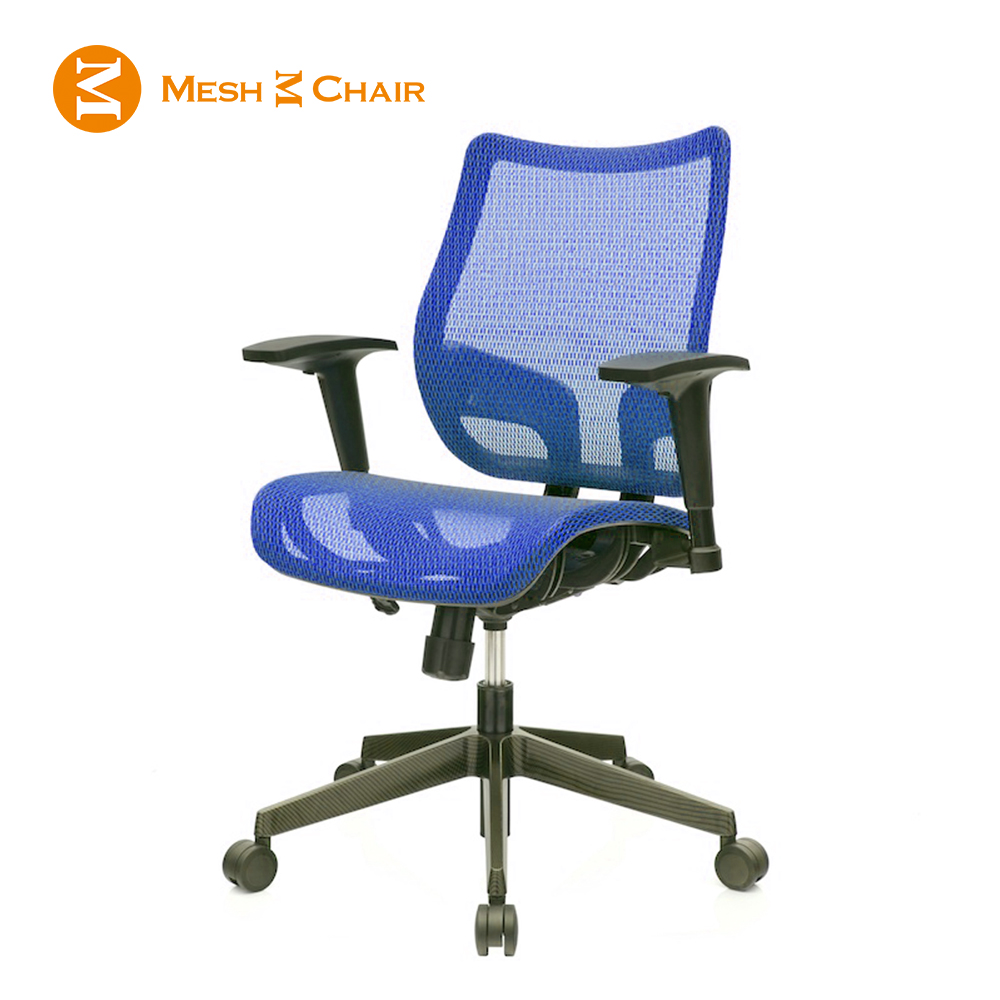 【Mesh 3 Chair】恰恰人體工學網椅-無頭枕SH01(藍色)