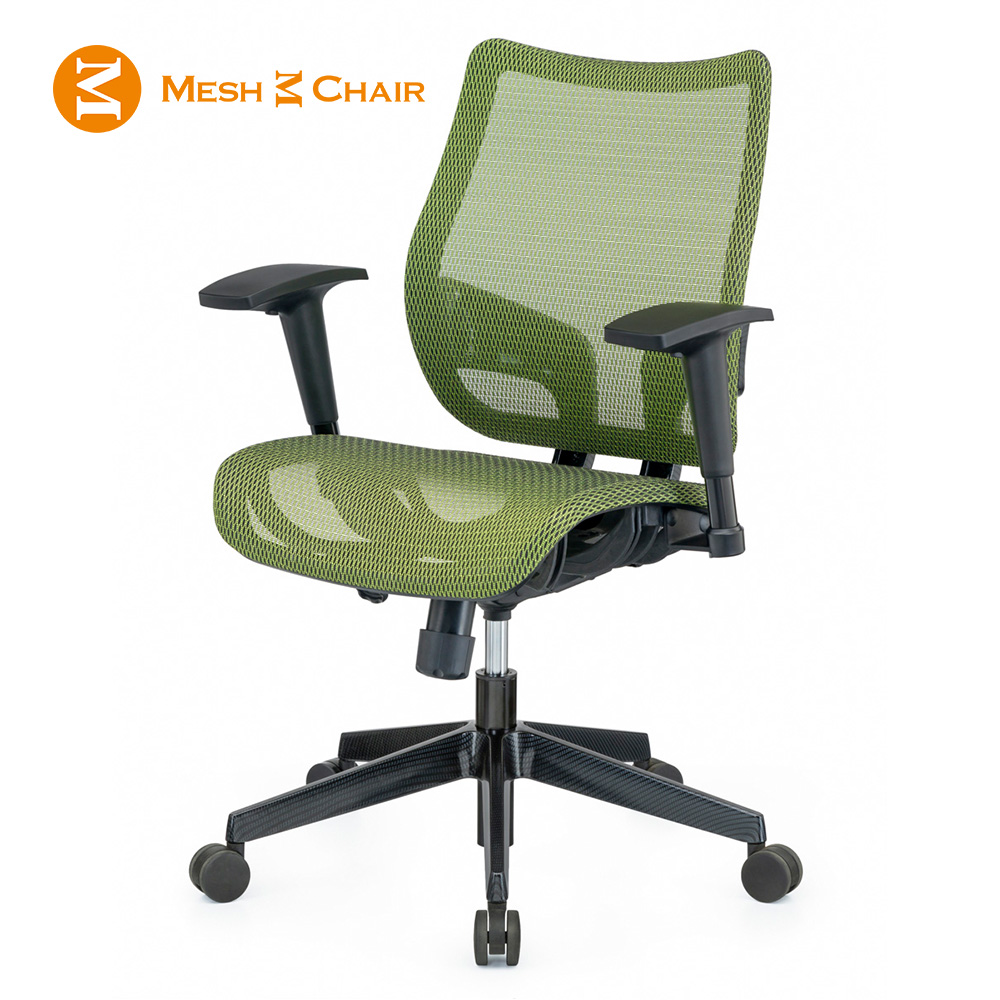 【Mesh 3 Chair】恰恰人體工學網椅-無頭枕SH01(蘋果綠)