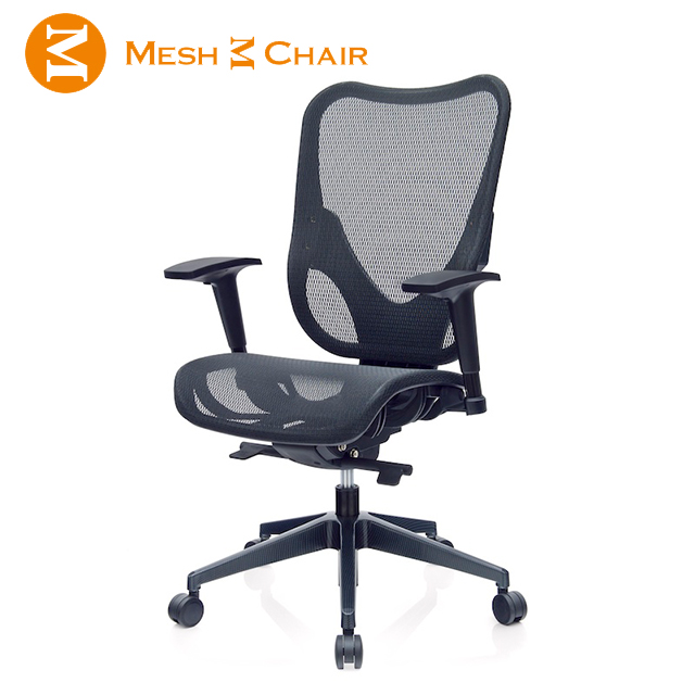 【Mesh 3 Chair】華爾滋人體工學網椅-無頭枕(酷黑)