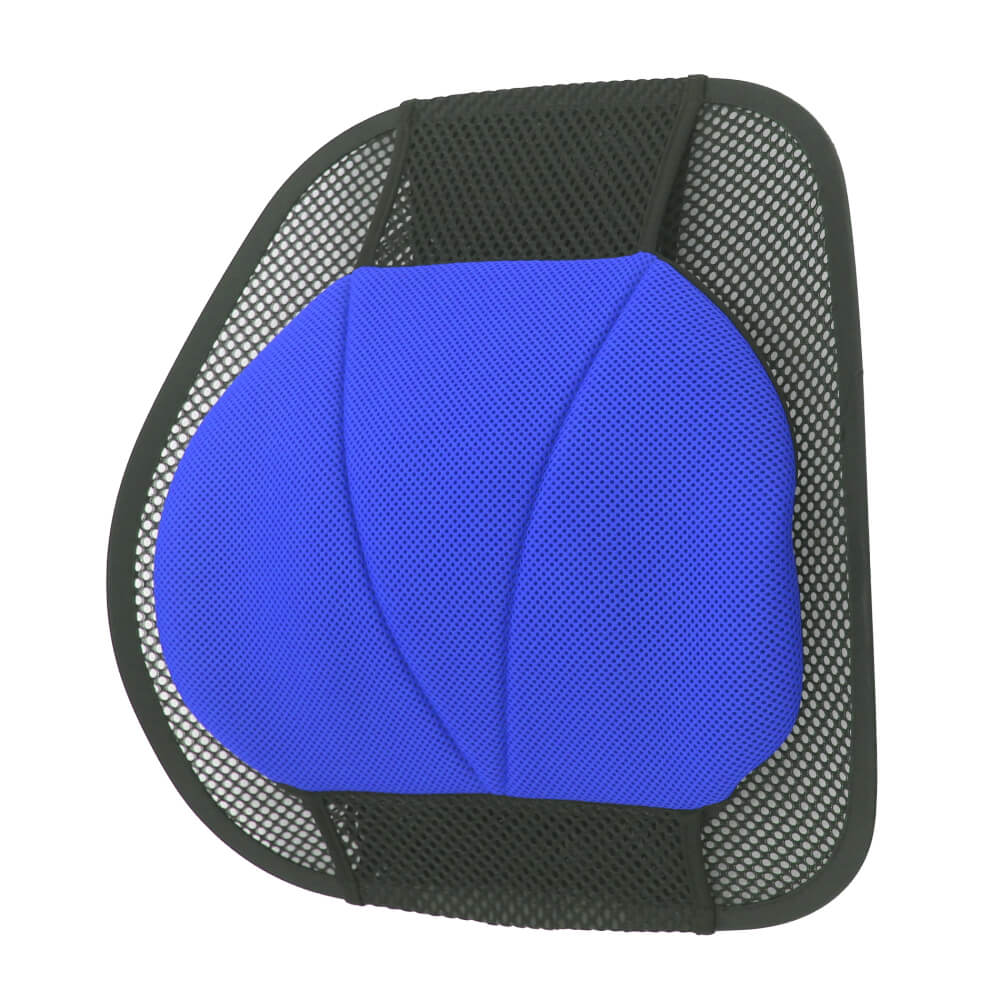DR. AIR 鋼圈網背氣墊腰椎支撐墊(標準版)-藍