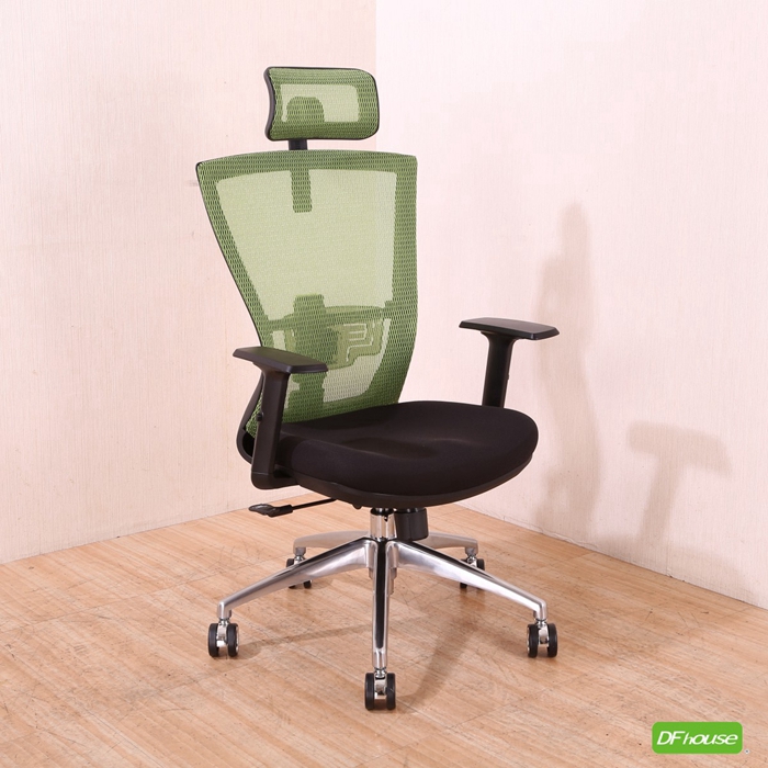 《DFhouse》帕塞克電腦辦公椅(全配)(鋁合金腳)(綠色)