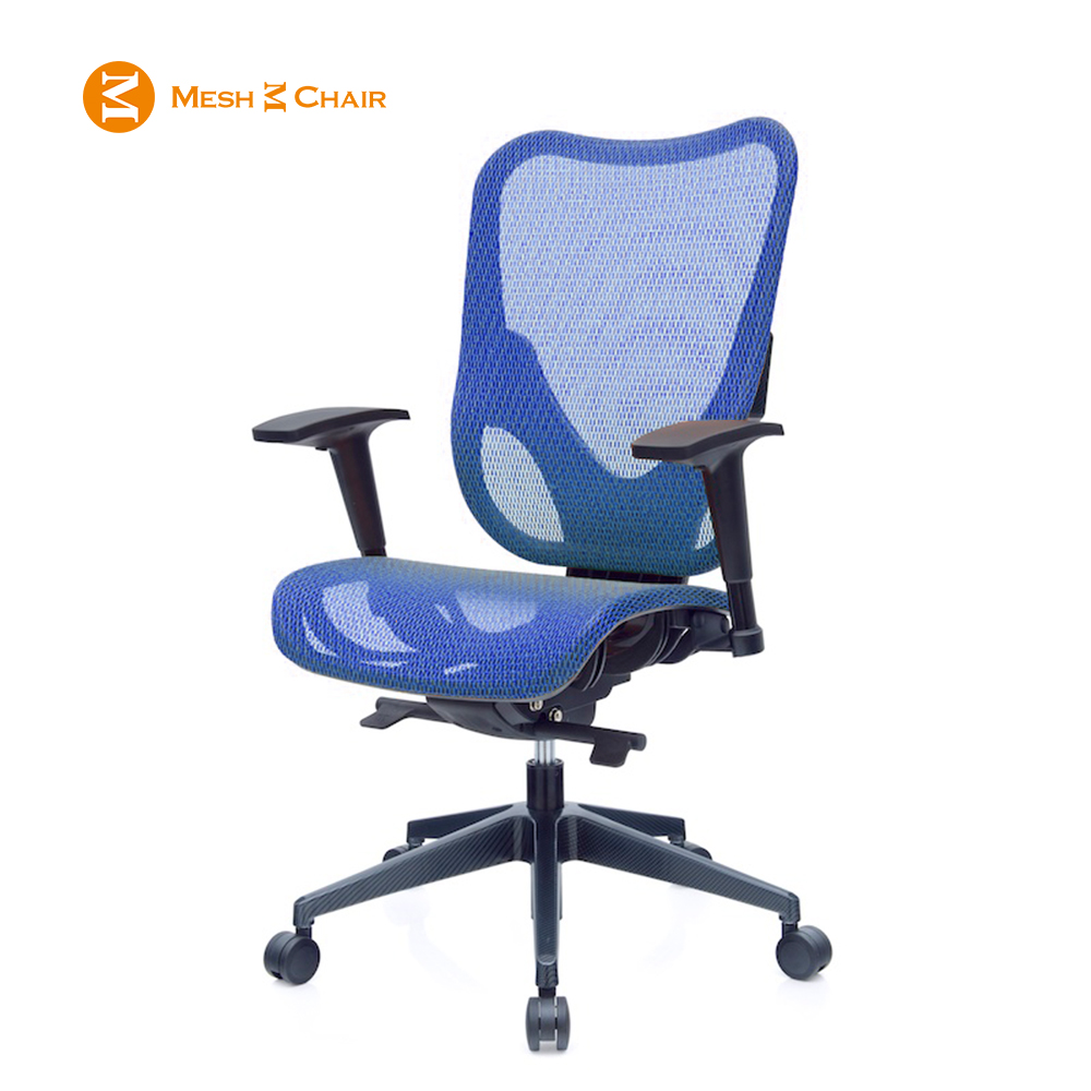 【Mesh 3 Chair】華爾滋人體工學網椅-無頭枕(藍色)