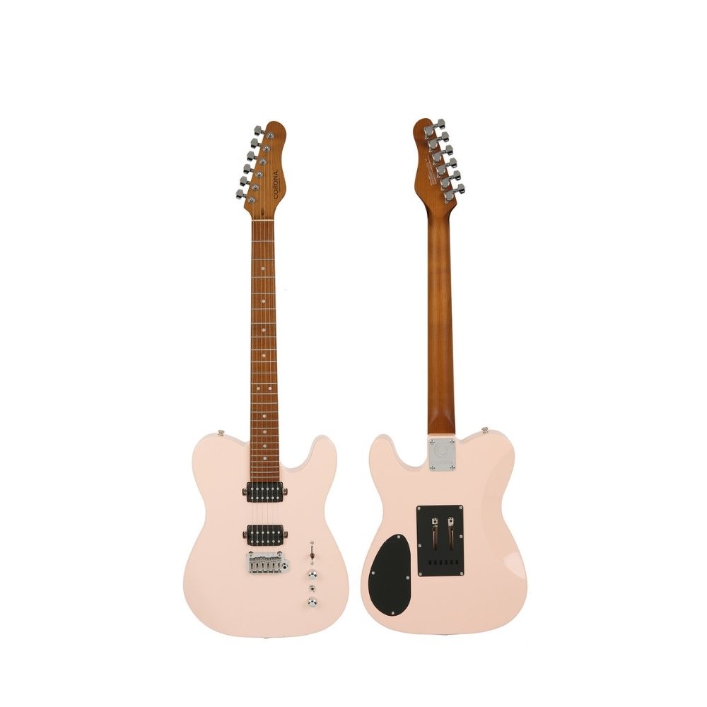 Corona MODERN PLUS Tele T24 燻烤楓木指板 電吉他 [貝殼粉紅色 贈送新手超值五大好禮