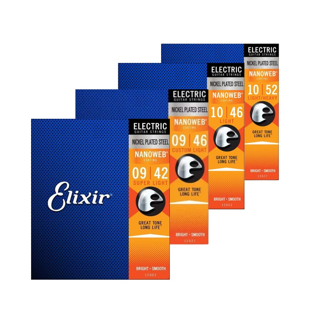 【ELIXIR】 NANOWEB 薄覆膜 鍍鎳 電吉他弦 (四種弦徑可選)