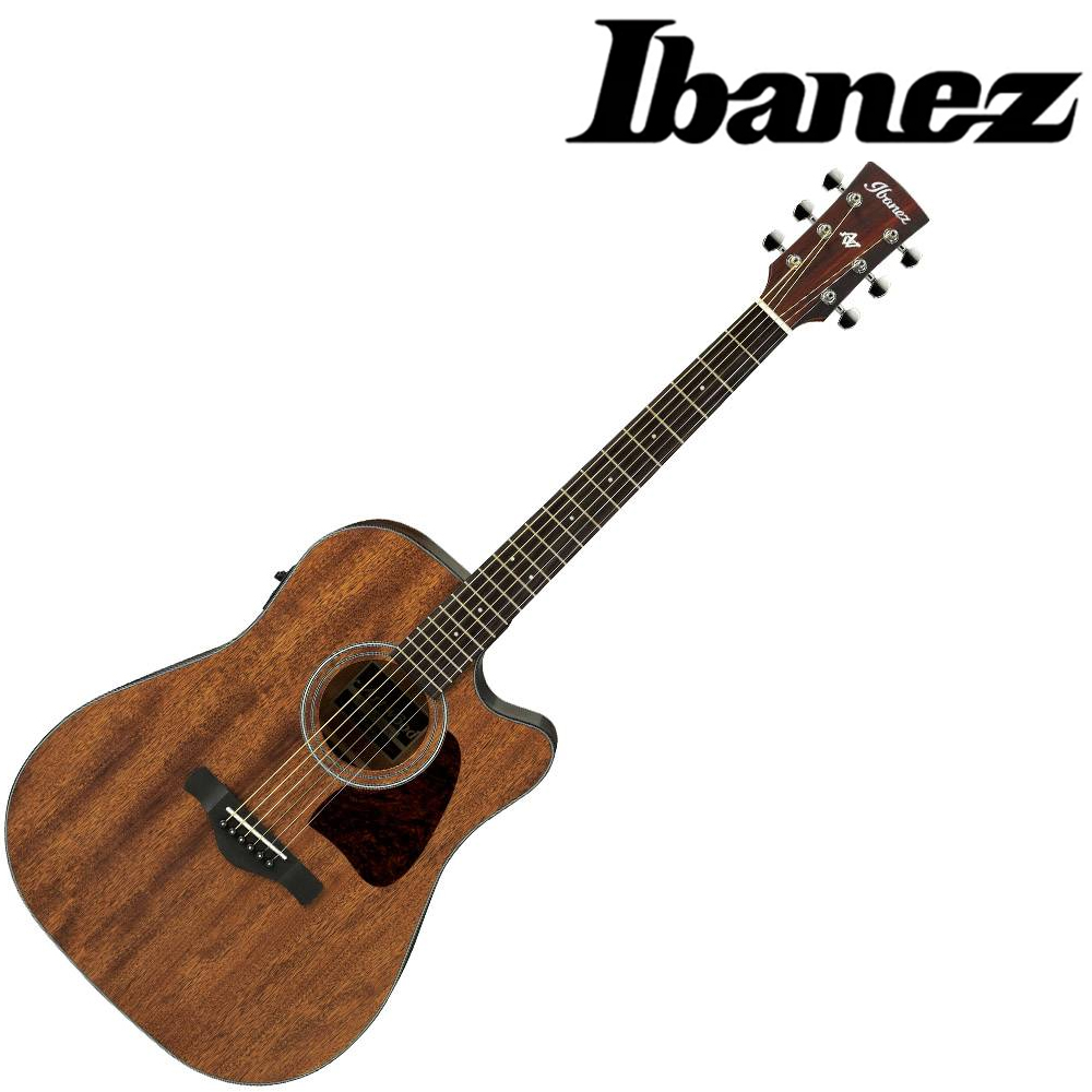 『IBANEZ 電木吉他』Dreadnought桶身面單板電民謠吉他 AW54CE / 含琴袋、肩帶、匹克 / 公司貨
