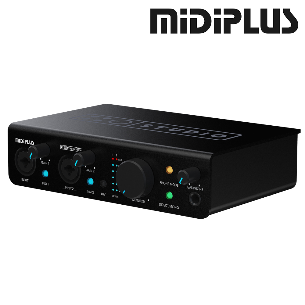 MIDIPLUS Studio 2 Pro OTG Audio錄音介面音效卡