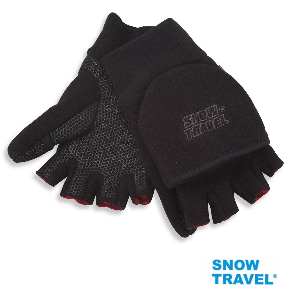[SNOW TRAVELAR-47WINDBLOC防風保暖半指兩用手套