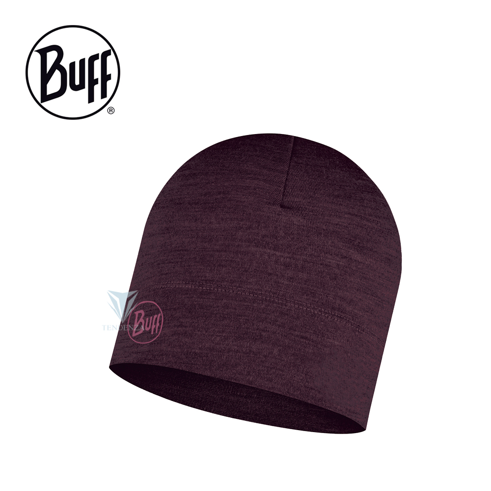 【BUFF】BF118006 保暖-美麗諾羊毛帽-深邃紫
