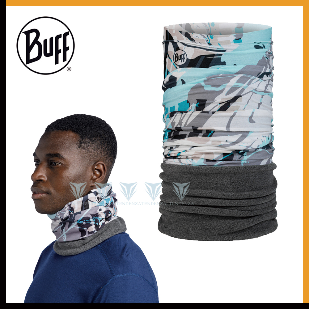 【BUFF】BF132602 Polar保暖頭巾 Plus-灰藍渲染