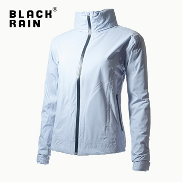 【Black Rain】女 隱藏式連帽防水透氣夾克 BR-80070(171 淺紫)