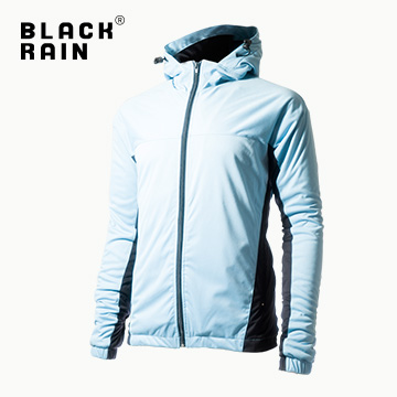 【Black Rain】連帽休閒保暖夾克 BR-113060(20980 藍/黑)