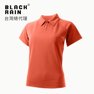【Black Rain】女短袖POLO衫 BR-101041 (13552 橘色)