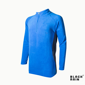 【荷蘭Black Rain】男拉鍊套頭衫 BR-168042 (28580寶石藍/黑)