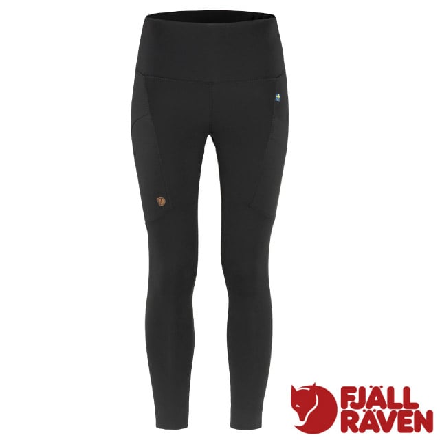 【Fjallraven 小狐狸】女 Abisko Tights 輕量吸濕排汗彈性緊身長褲 84773