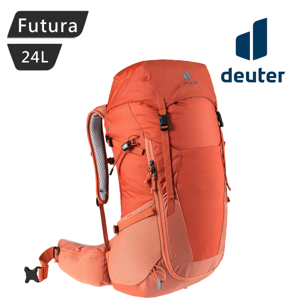 Deuter Futura透氣網架背包3400521 橘紅/24SL