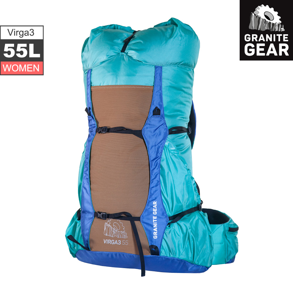 Granite Gear 50022 Virga3 55 女用登山健行背包 / 4034 藍綠色-紫藍 (S-38-46cm)