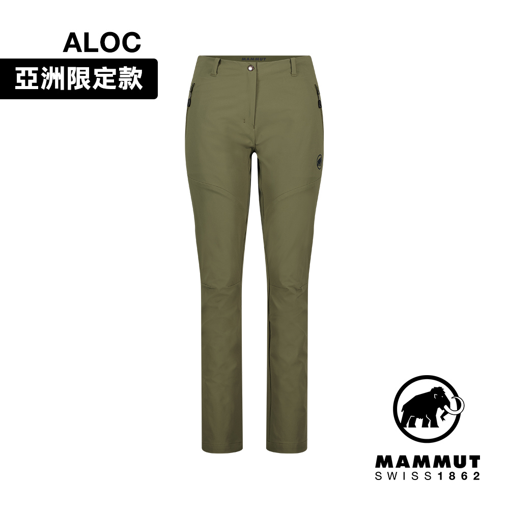 【Mammut 長毛象】 Trekkers 3.0 SO Pants AF W 健行防潑水長褲 綠鬣蜥 女款 #1021-00811