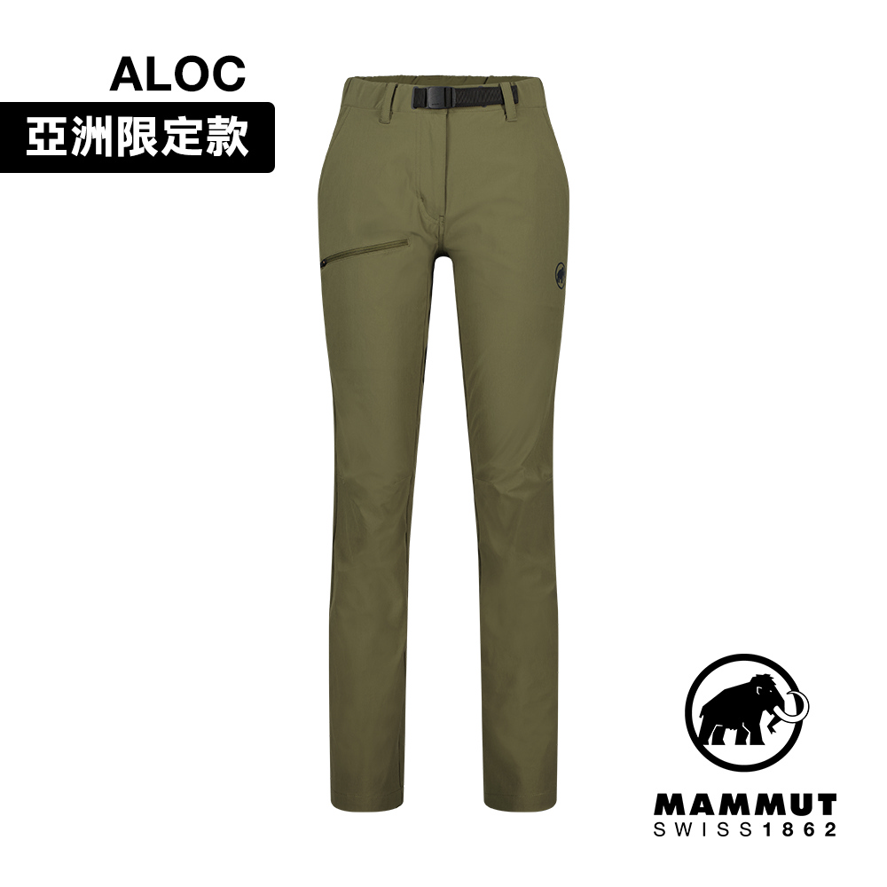 【Mammut 長毛象】 Aegility Pants AF W 日系機能舒適防潑水長褲 綠鬣蜥 女款 #1022-02240