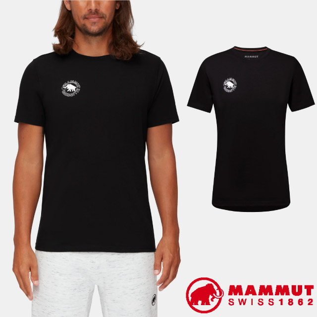 【長毛象】男新款 Seile T-Shirt Heritage 吸濕透氣彈性圓領短袖T恤/1017-04130-0001 黑