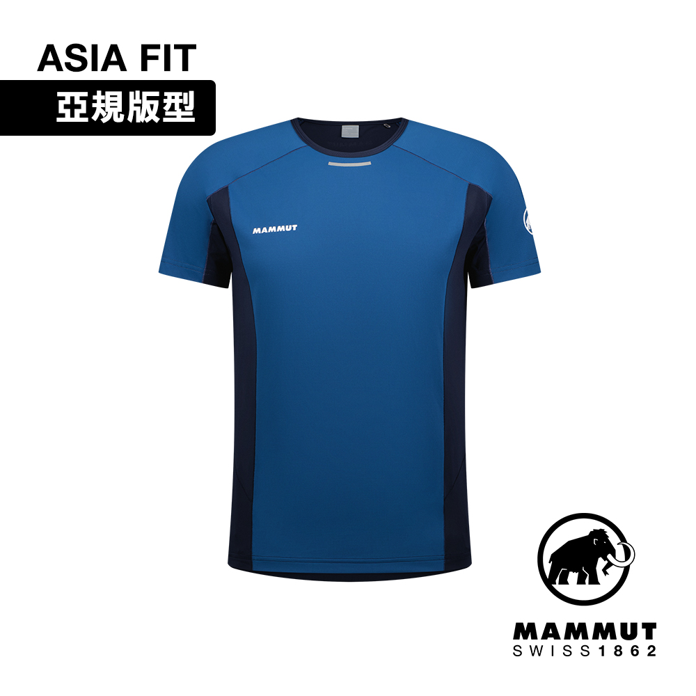 【Mammut 長毛象】Aenergy FL T-Shirt AF 抗菌短袖排汗衣 深冰藍/海洋藍 男款 #1017-04980