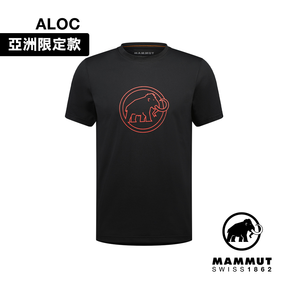 【Mammut 長毛象】QD Logo Print T-Shirt AF 快乾短袖T恤 男款 黑PRT4 #1017-02012-00413