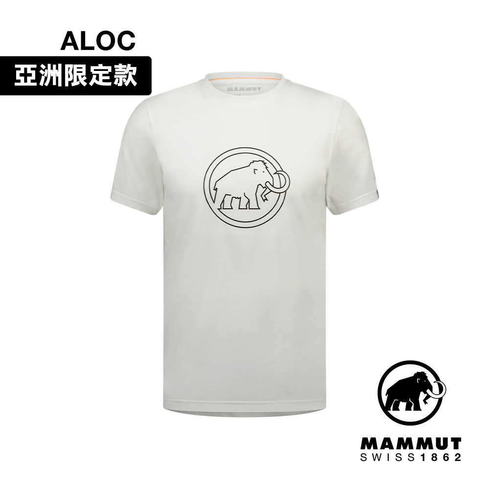 【Mammut 長毛象】QD Logo Print T-Shirt AF 快乾短袖T恤 男款 白PRT4 #1017-02012-00541