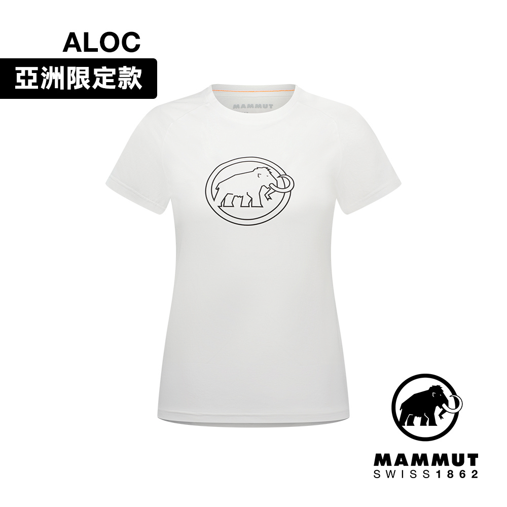 【Mammut 長毛象】QD Logo Print T-Shirt AF W 快乾短袖T恤 女款 白PRT4 #1017-02022-00541