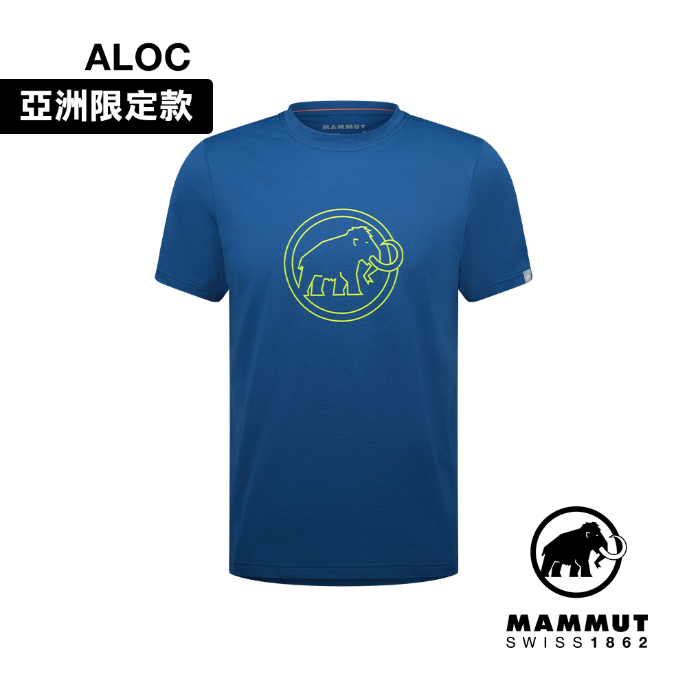 【Mammut 長毛象】QD Logo Print T-Shirt AF 快乾短袖T恤 男款 深冰藍PRT4 #1017-02012-50565